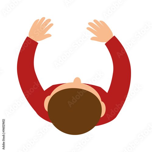 young man avatar character vector illustration design