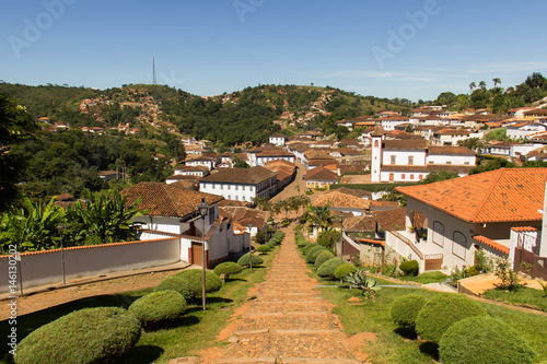 Vista panoramica da cidade de Serro minas gerais brasil photo