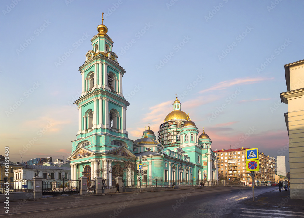 The Epiphany Cathedral at Yelokhovo. Moscow, Russia.