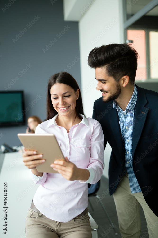 Young smart business people meeting in business office Young smart business people meeting in business office