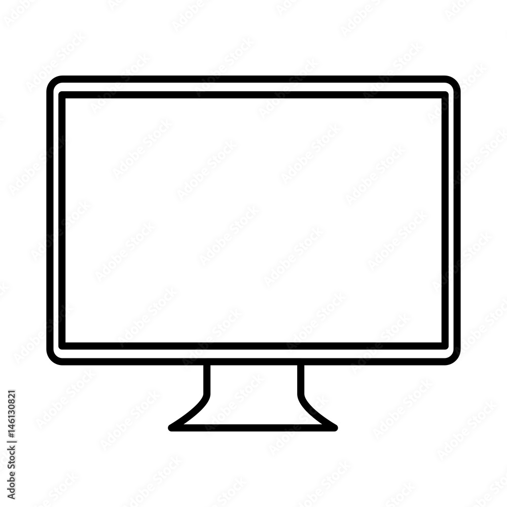 computer desktop with template icon vector illustration design computer desktop with template icon vector illustration design