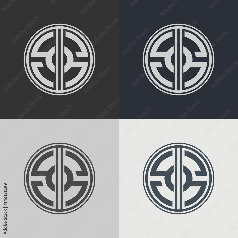 Abstract circle logo. Logo design vector template. Abstract circle logo. Logo design vector template.