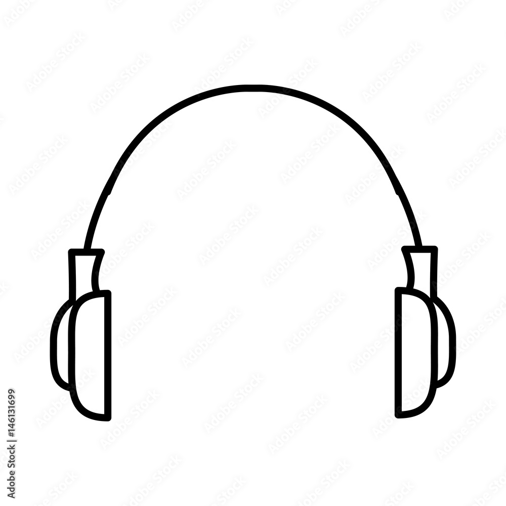 earphones sound isolated icon vector illustration design earphones sound isolated icon vector illustration design