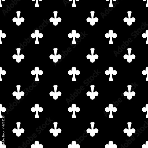 Seamless pattern with trefoils