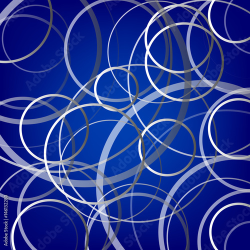 abstract cycle line on a blue background