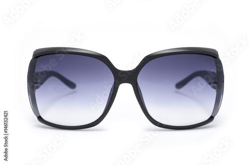 women's sunglasses with purple glass isolated on white © vitaly tiagunov