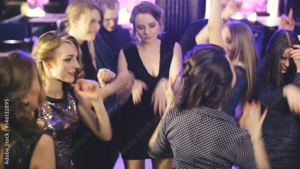 girl dances in a nightclub girl dances in a nightclub