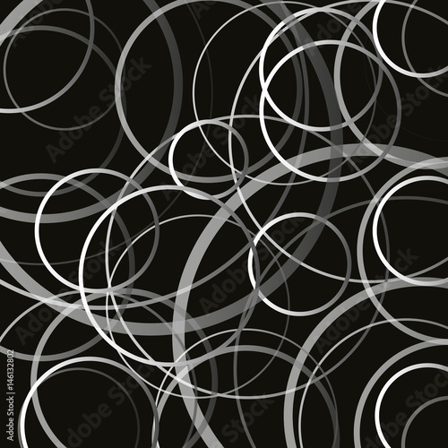 abstract cycle line on a black background
