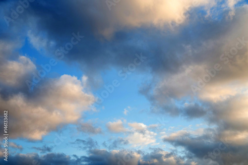 blue sky with cloud