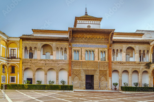 Mudejar Palace in Alcazar of Seville  Spain