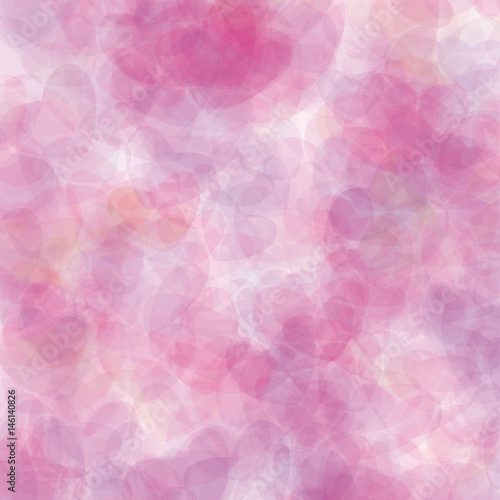 Retro pink vector pastel hearts background