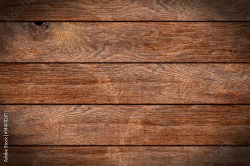 rustic old oak wood planks texture background / Eiche Holz bretter planken hintergrund textur panorama  photo