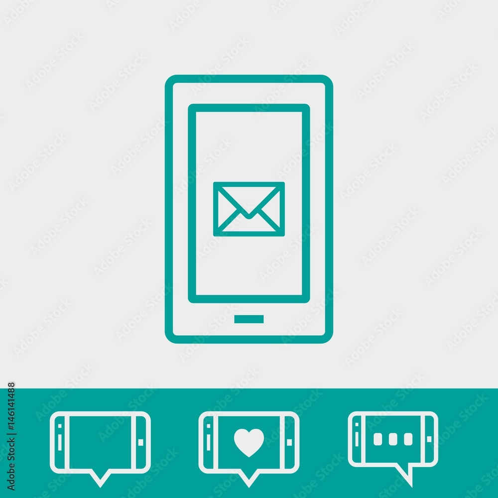 phone sms icon stock vector illustration flat design phone sms icon stock vector illustration flat design