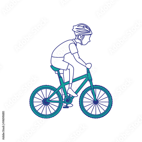 Sport man cartoon icon vector illustration graphic design