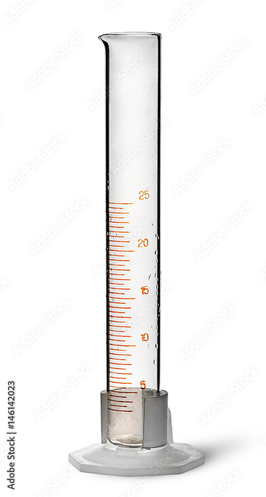 Empty chemical measuring cylinder Empty chemical measuring cylinder