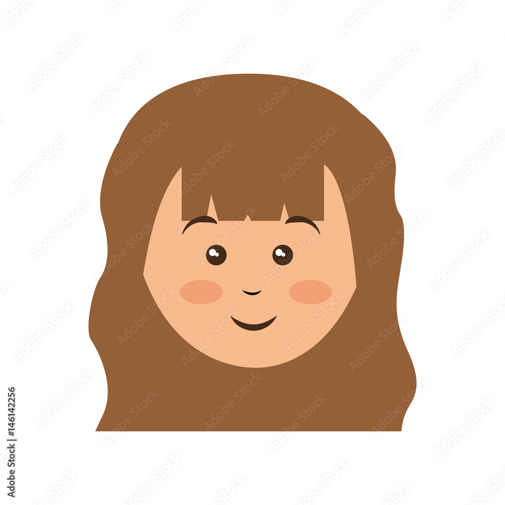 Woman cute cartoon icon vector illustration graphic design Woman cute cartoon icon vector illustration graphic design
