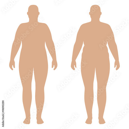 Outlined standing woman