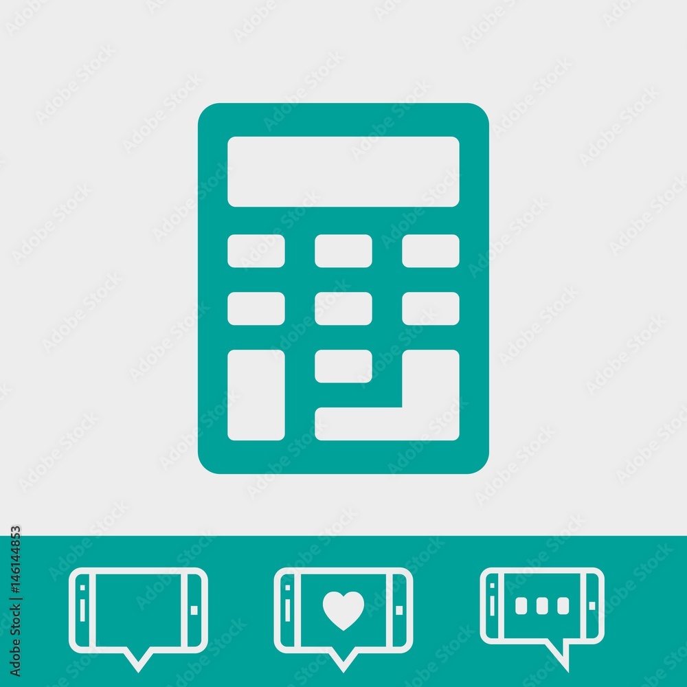 Calculator icon stock vector illustration flat design Calculator icon stock vector illustration flat design