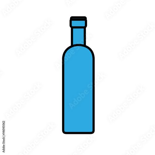 Wine bottle drink icon vector illustration graphic design