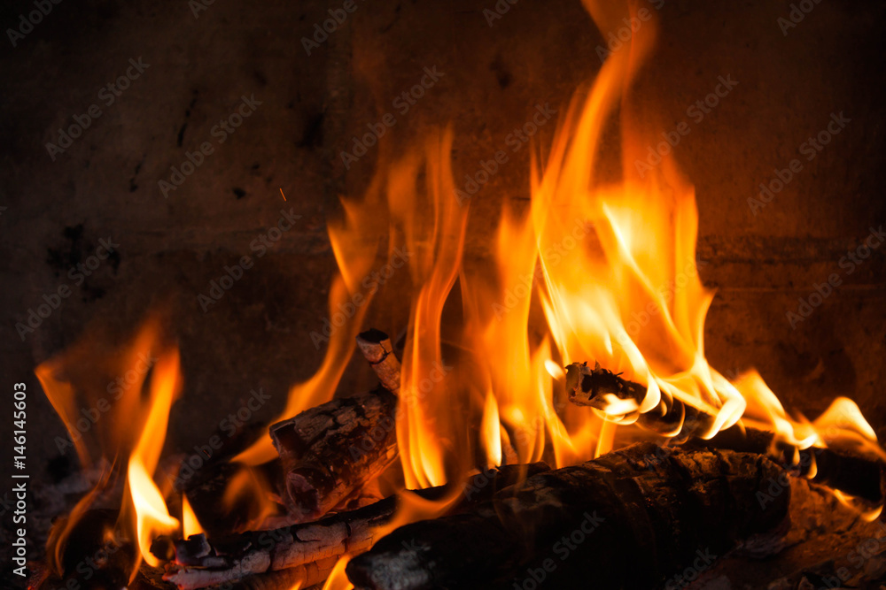flames from a fireplace flames from a fireplace