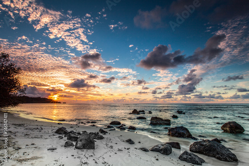 Raivavae Sunset from the Rocky Shore