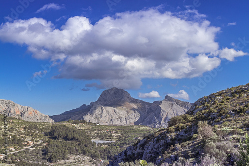 Mountain landscape in Tarbena Valley. Alicante photo