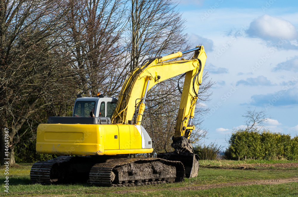 The old excavator The old excavator