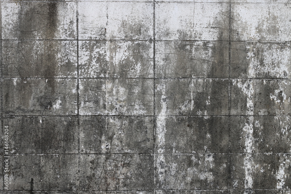 Obraz premium Raw or bare concrete wall, black & white old concrete wall .Urban background. Empty concrete wall