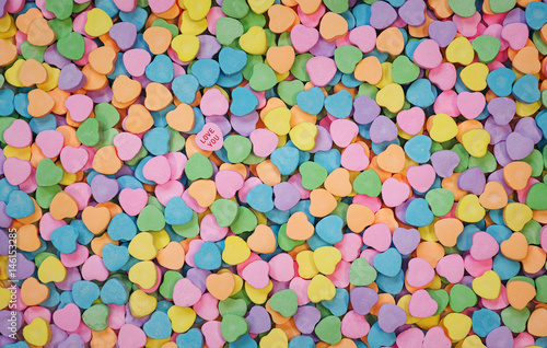 Candy Hearts Background