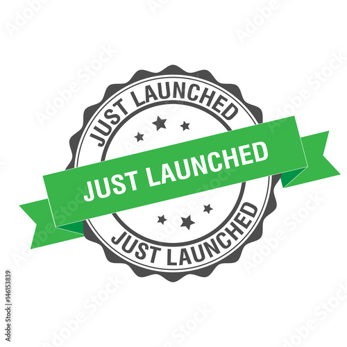 Just launched stamp illustration