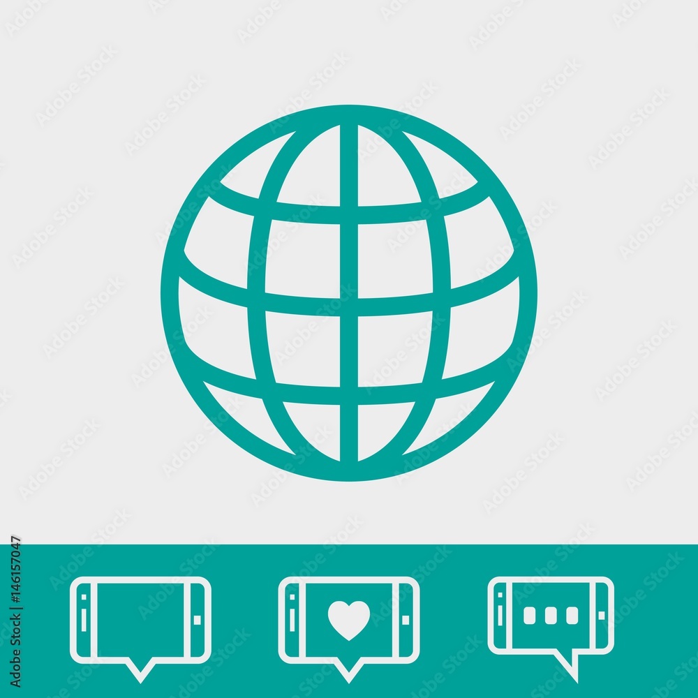 web icon stock vector illustration flat design web icon stock vector illustration flat design