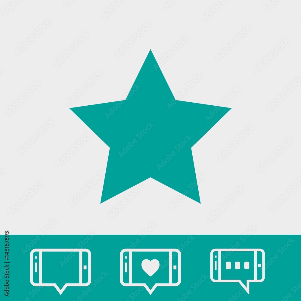 star icon stock vector illustration flat design star icon stock vector illustration flat design