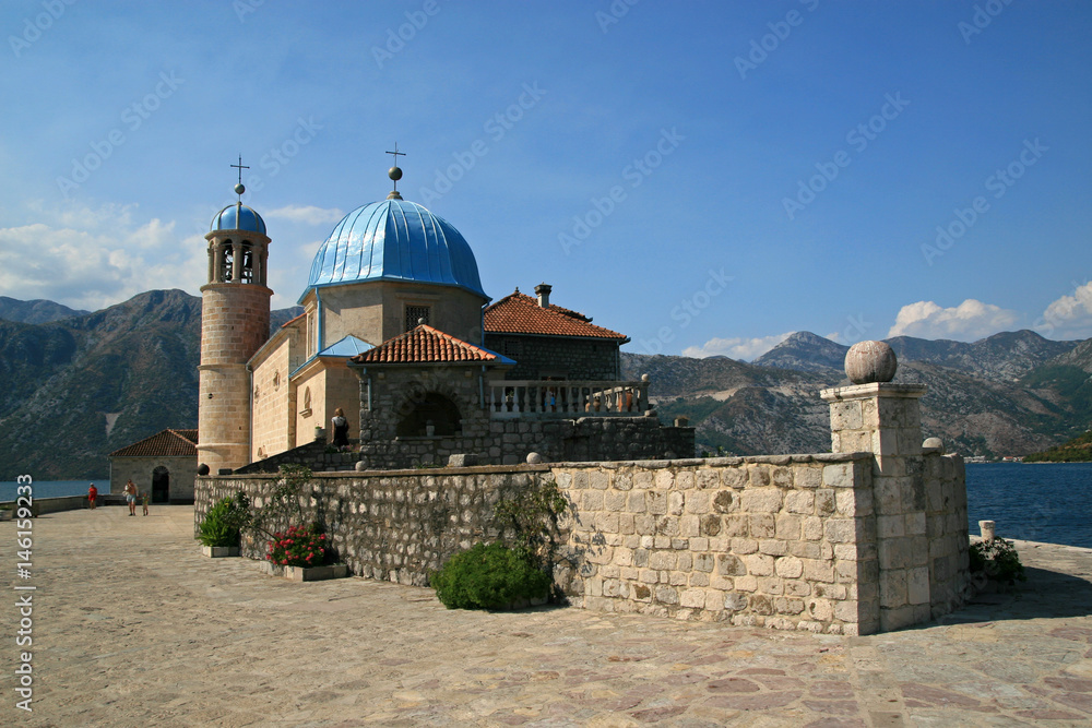 Our Lady of the Rocks, artificial island close to Perast, Montenegro