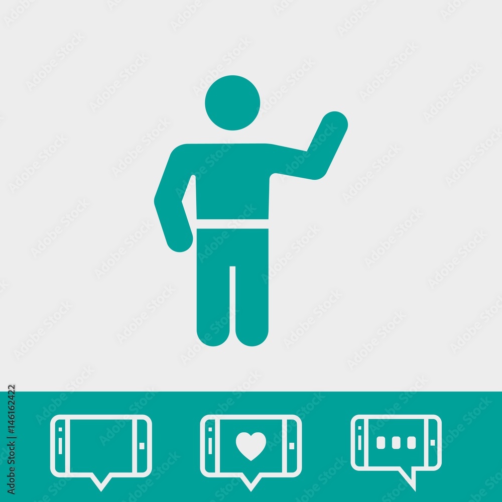 man icon stock vector illustration flat design man icon stock vector illustration flat design