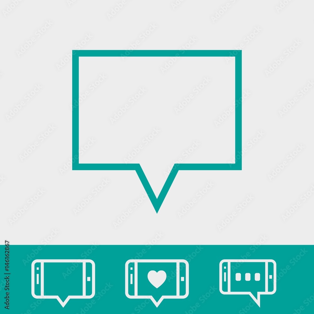 Speech Bubbles Icon. Chat pictogram icon stock vector illustration Speech Bubbles Icon. Chat pictogram icon stock vector illustration