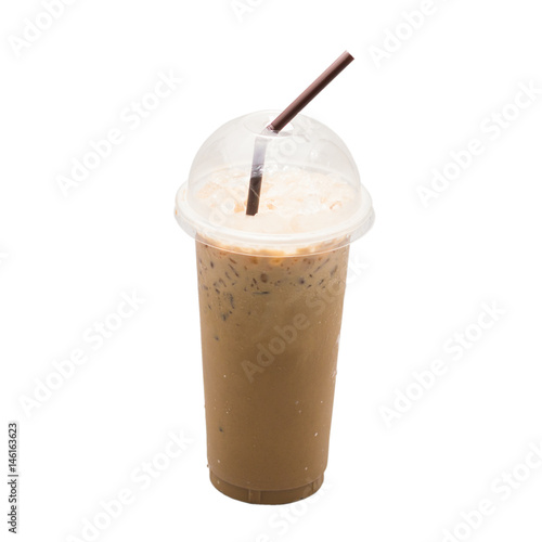 Iced coffee isolated