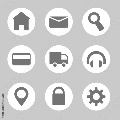 Vector icons web collection