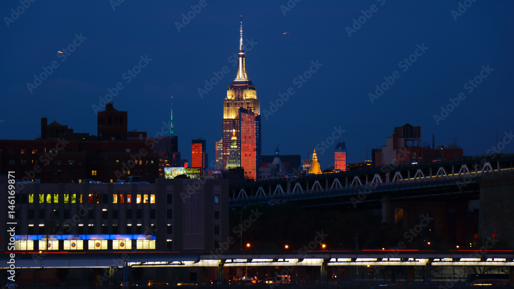 Empire State Building by night