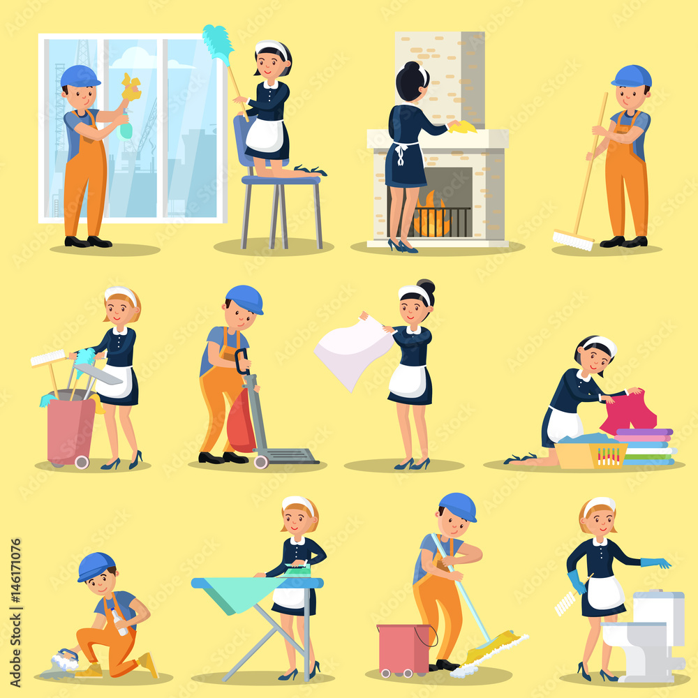 Cleaning Company Icons Collection