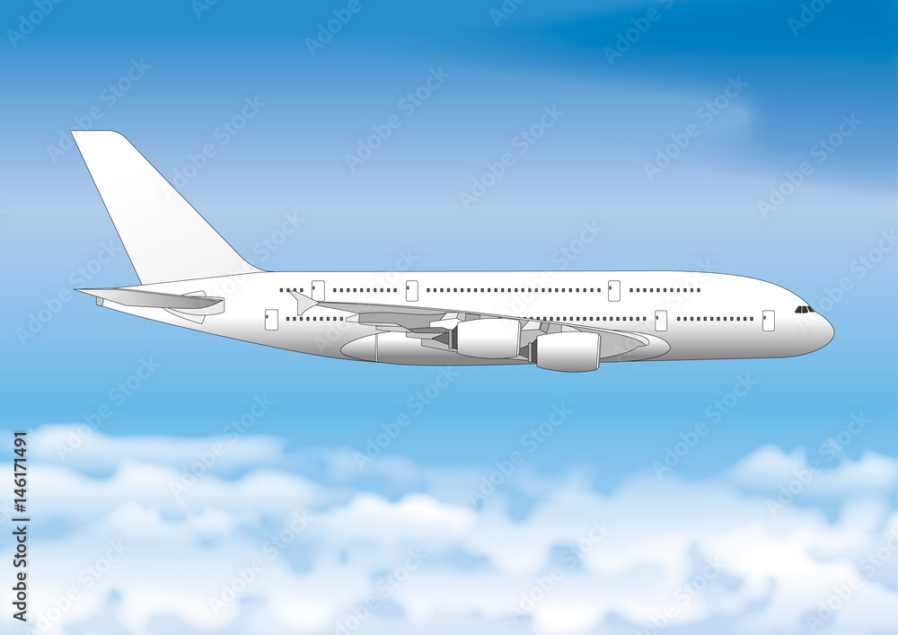 Airline passenger line, vector file, illustration