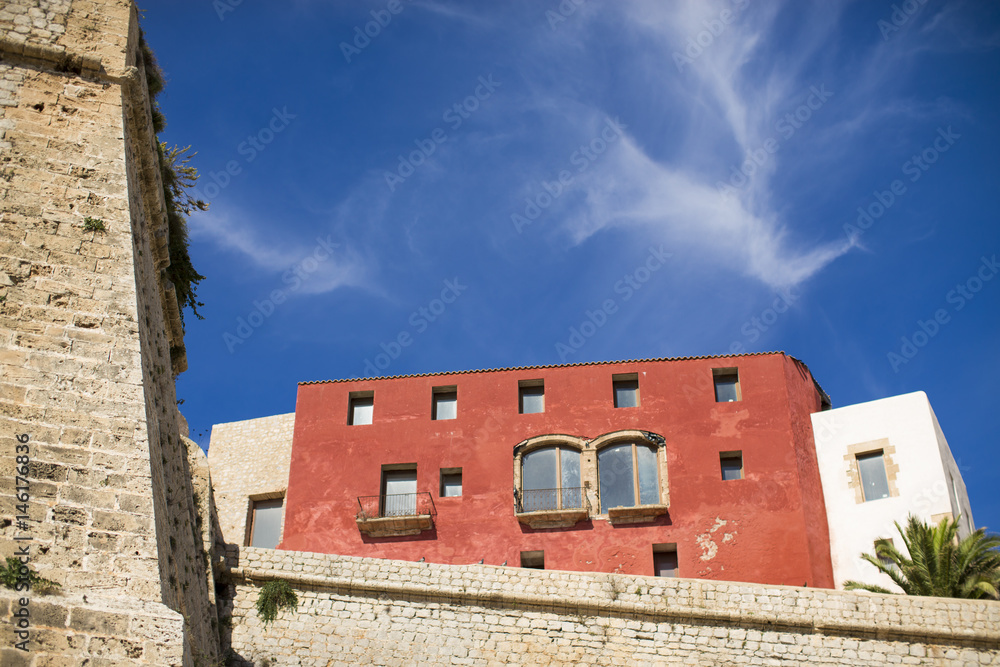 View of Ibiza Town, Balearic Islands, Spain