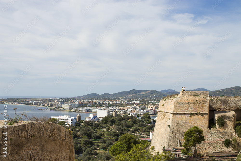 View of Ibiza Town, Balearic Islands, Spain
