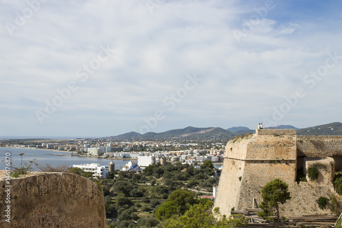 View of Ibiza Town  Balearic Islands  Spain