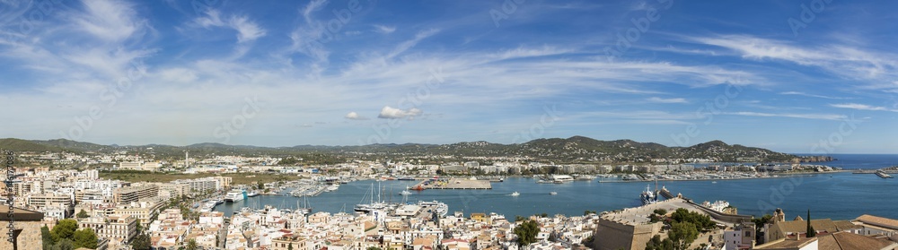Panoramic to ibiza town, Eivissa