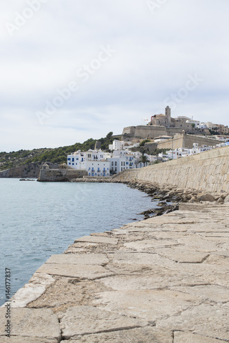 View of Ibiza Town  Balearic Islands  Spain