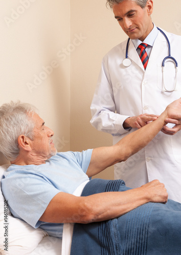 Doctor and patient at hospital