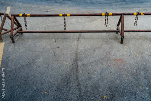 Wallpaper Mural Metal traffic hedge on the road Torontodigital.ca
