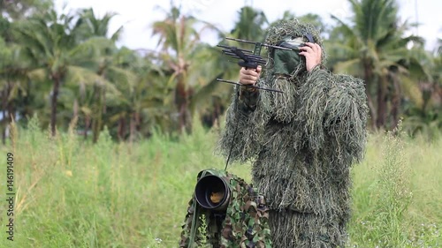 Camouflage An Ornithologist In The Ghillie Suit
