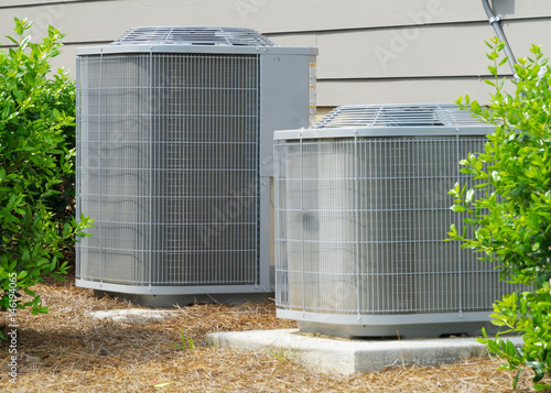 A/C units connected to residential house