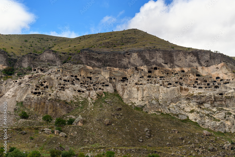 View of Vardzia cave monastery. Georgia View of Vardzia cave monastery. Georgia